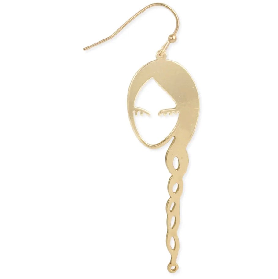 Face Earrings Gold or Silver – Pearl Gem Designs